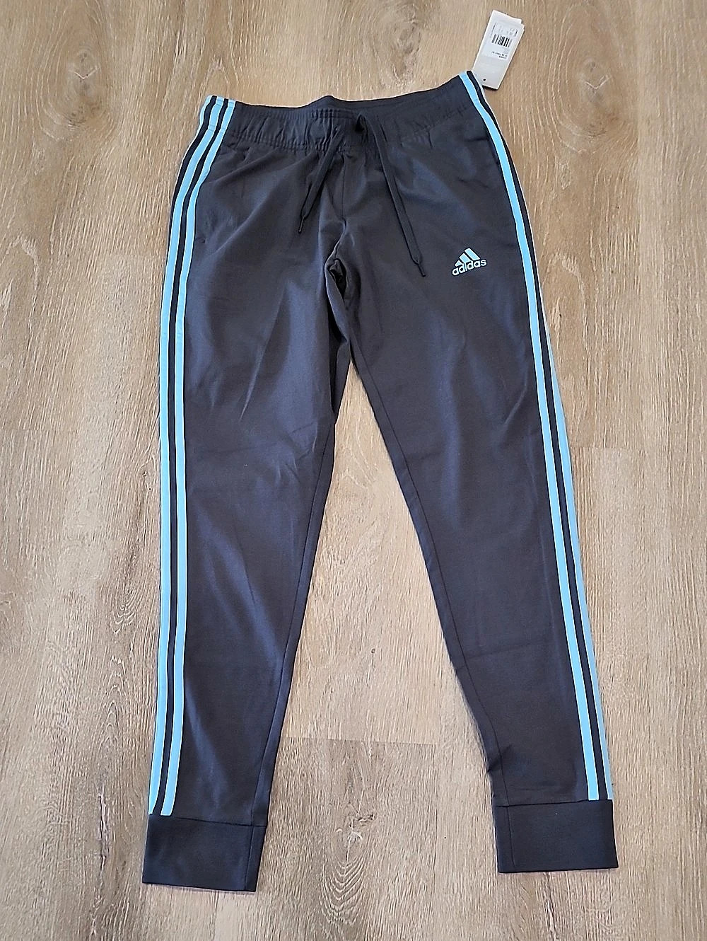 adidas Womens Small Gray & Blue Joggers NWT